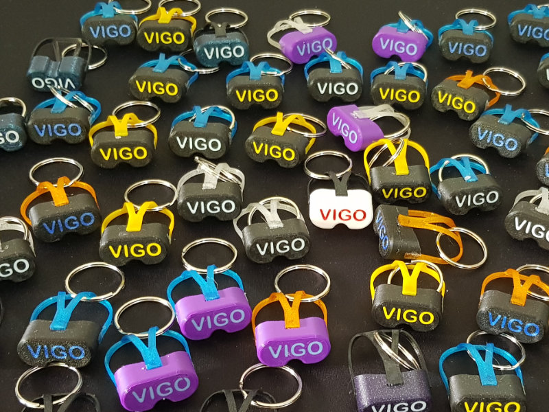 Porte-clés promotionnels imprimés en 3D